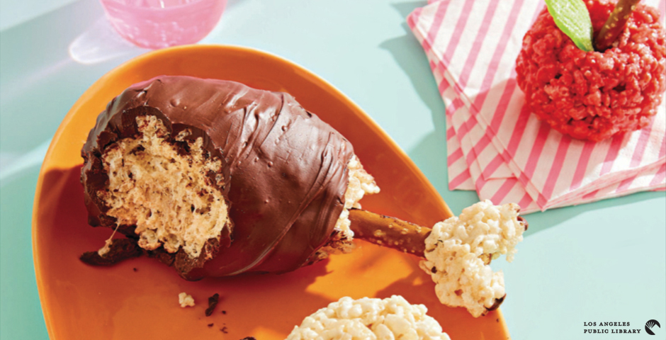 turkey leg and apple made of sweets