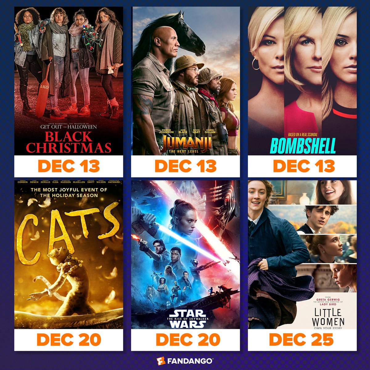 December Movies Jordan will all be on the big screen this month