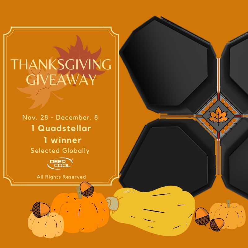 DeepCoolGermany's tweet image. #Gewinnspiel #Thanksgiving🥳🥳🥳
Quadstellar ATX GEHÄUSE ZU GEWINNEN
Jetzt mitmachen:bit.ly/2DoJL9P