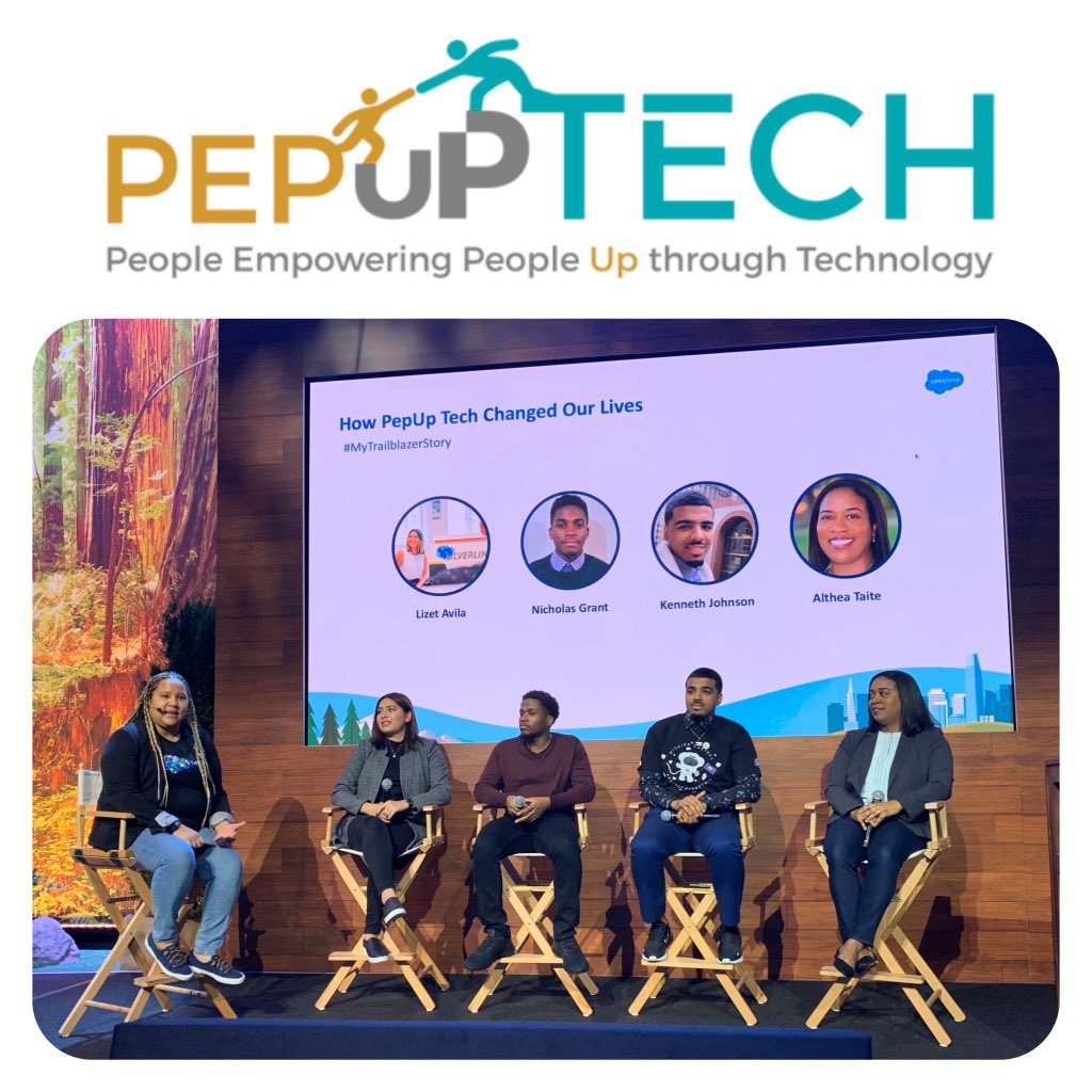 These <a href="/PepUpTech/">PepUp Tech☁️</a> alumni are Remarkable and Inspiring <a href="/versatgrant/">Nicholas Grant 🇯🇲</a> <a href="/kennethj2212/">Kenneth Johnson</a> @LizetVanessa23 <a href="/iamtaite/">Althea Taite</a> <a href="/Rabedela/">Rebe de la Paz</a>.  Thank you for sharing your experiences and helping others along the way.  #DF19 #FutureIsNow #TrailblazerCommunity #BlazeYourTrail