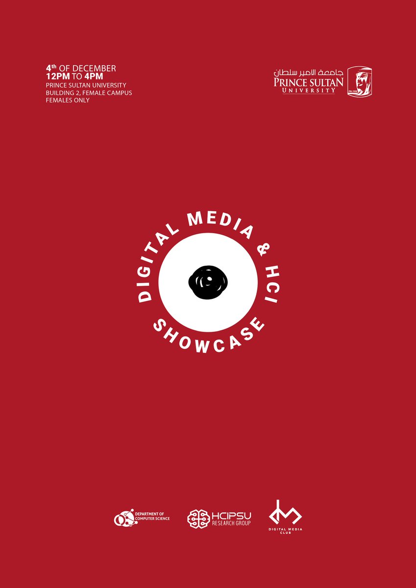 psu_dmc's tweet photo. Are you ready for a day full of creativity and fun? 🎠✨

Our Digital Media and HCI Showcase 2019 is coming again for our talented students 📣

Join us on the 4th of December from 12-4pm at Building 2 (Females Only) 🌟 https://t.co/qqkwbWWO8N