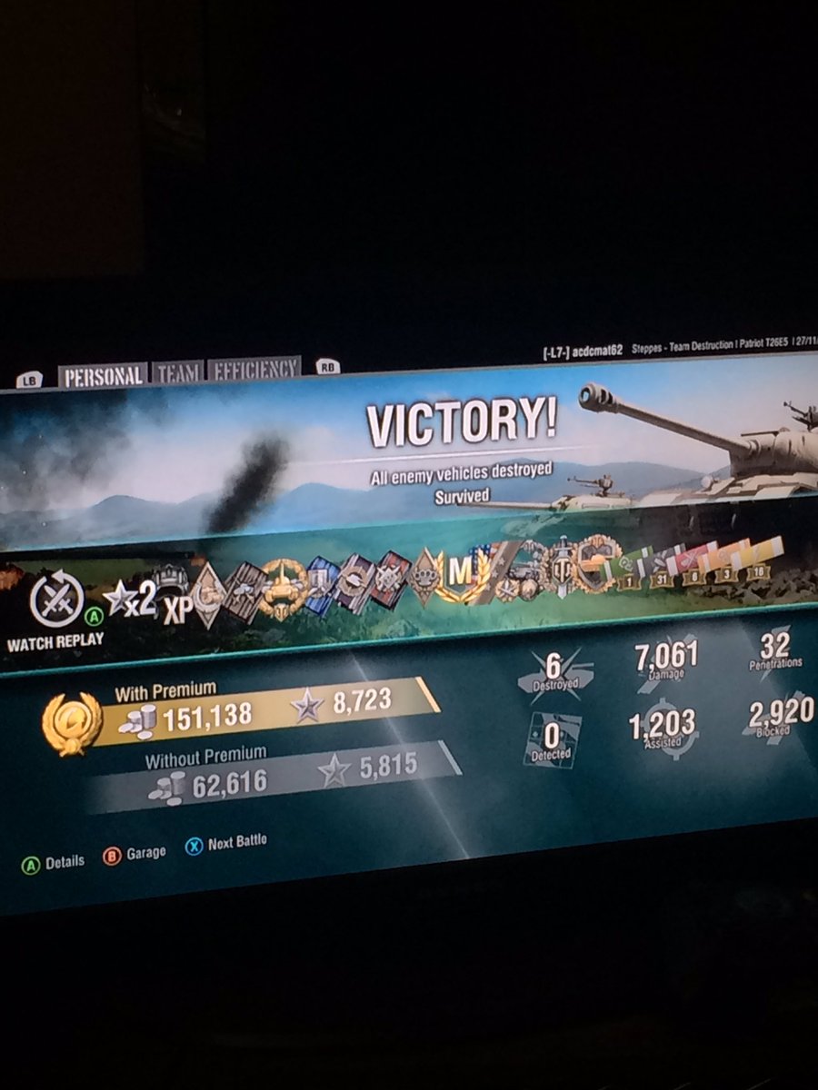 acdcmat62's tweet photo. Might be my greatest game of wot ever @WoTConsole https://t.co/Kz4p4d94KT