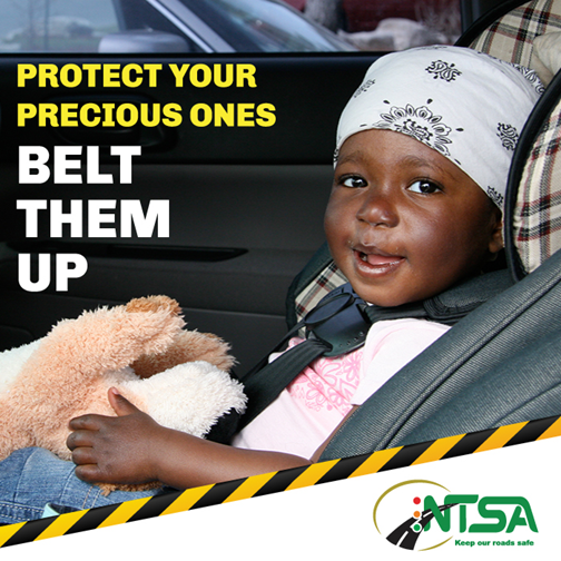 Child safety seats should be placed in the backseat of the car. #BeltUp #StaySafe