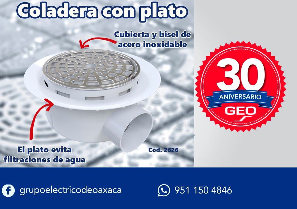 GeoOaxaca's tweet photo. EVITA CUALQUIER FILTRACIÓN DE AGUA👇😉
Conoce la coladera #FLEXIMATIC con plato anti-filtraciones
#InstaleCalidadYConfianza
Cotiza 📱9511504846 https://t.co/5OX08Z2C4T