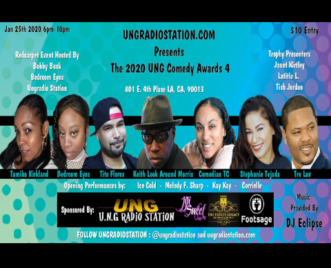 UNGRADIOSTATION's tweet photo. @QueenScorpio_79 The #UngComedyAwards4 #Jan25th Come Meet Some Amazing Comedians @TCCOMEDIAN @StephanieTjada #TreLuv @GdotHill Plus More. God Bless From @UNGRADIOSTATION https://t.co/zp2UK09xUF