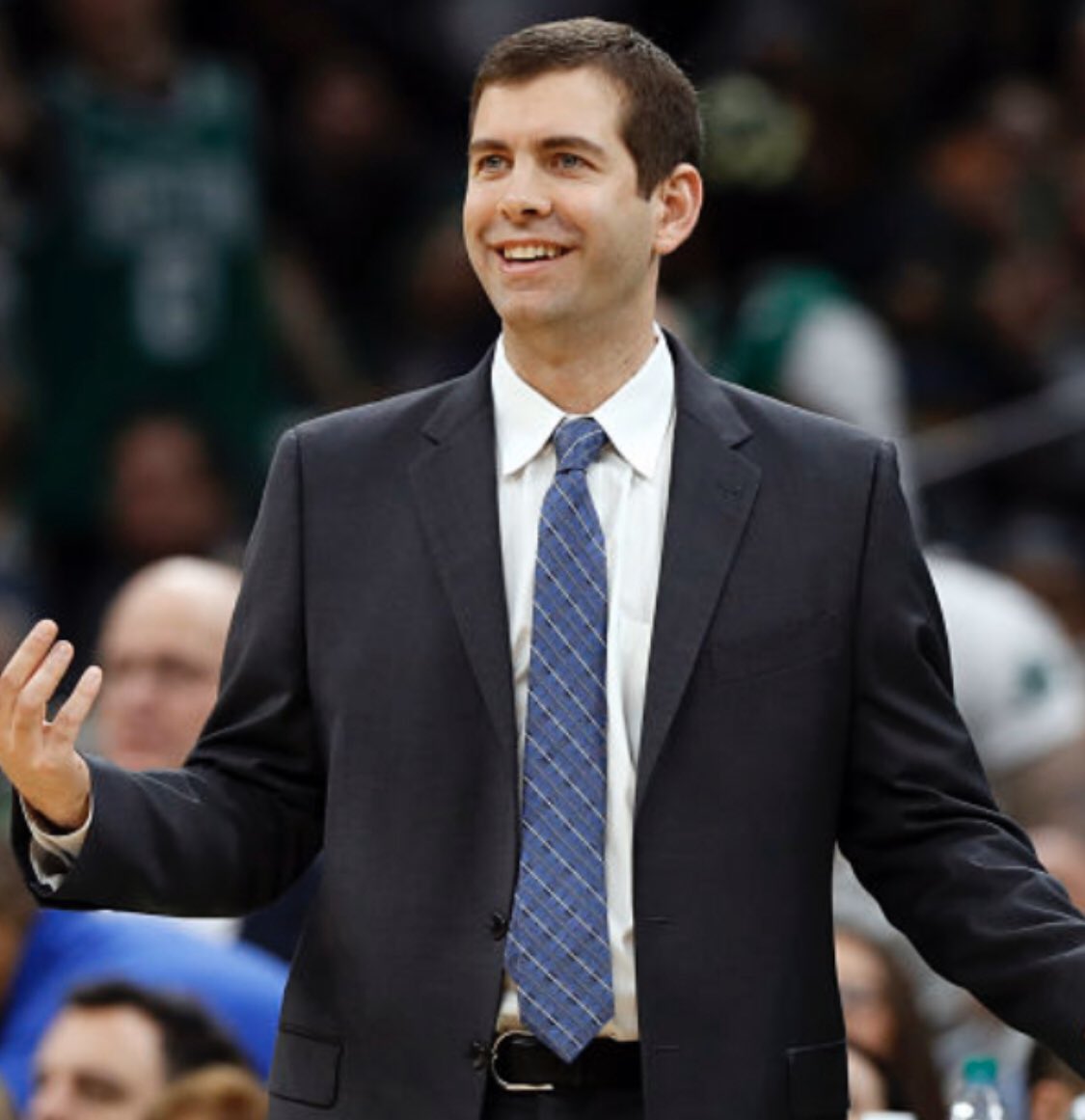 Boston Celtics coach Brad Stevens and Democratic Presidential candidate Pet...