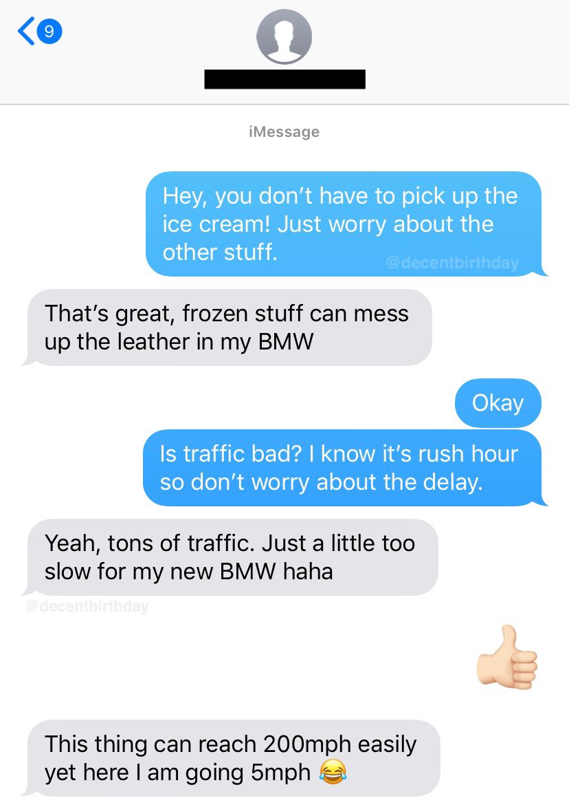 decentbirthday's tweet photo. I think my Instacart driver wanted to tell me something https://t.co/gnRS6L1X42