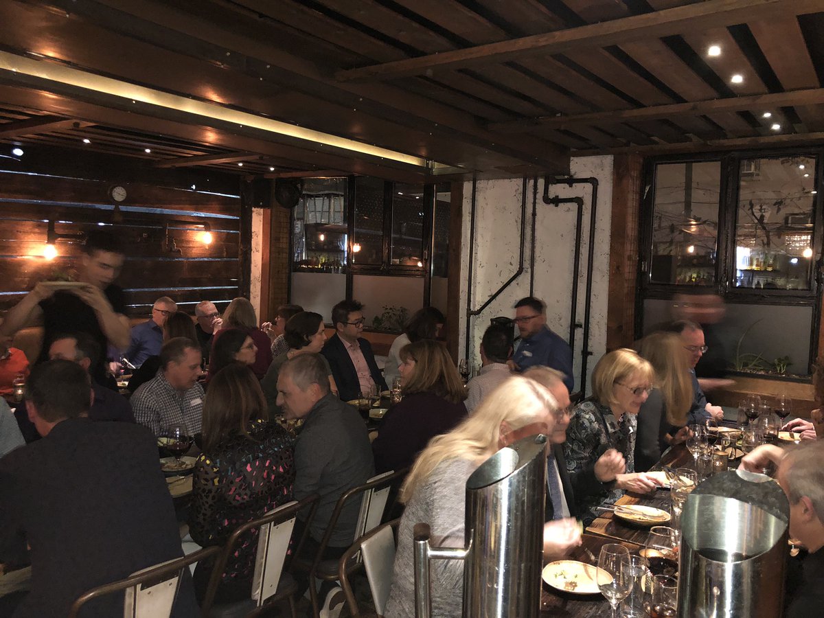 StuartWoodTO's tweet photo. Taking over Rasa on Harbord for the @Caravel_Law Holiday Party. Need a bigger space every year for our growing firm. Such a great group - feel very lucky to work with everyone. https://t.co/HmbPkte9Zg
