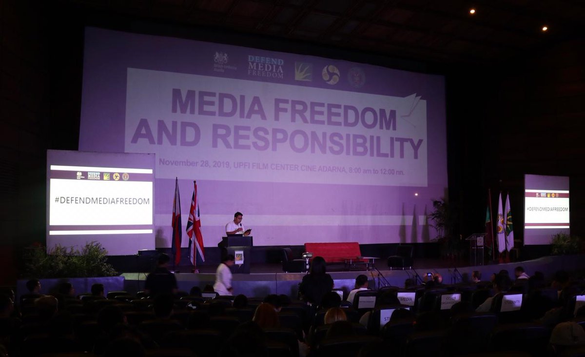 HAPPENING NOW: The  @Official_UPD Forum on Media Freedom and Responsibility is now underway. Insightful discussions on the importance of free media, media literacy and ethics are in store today. Watch it live here:  http://ow.ly/tirc50xmHSt  #DefendMediaFreedom