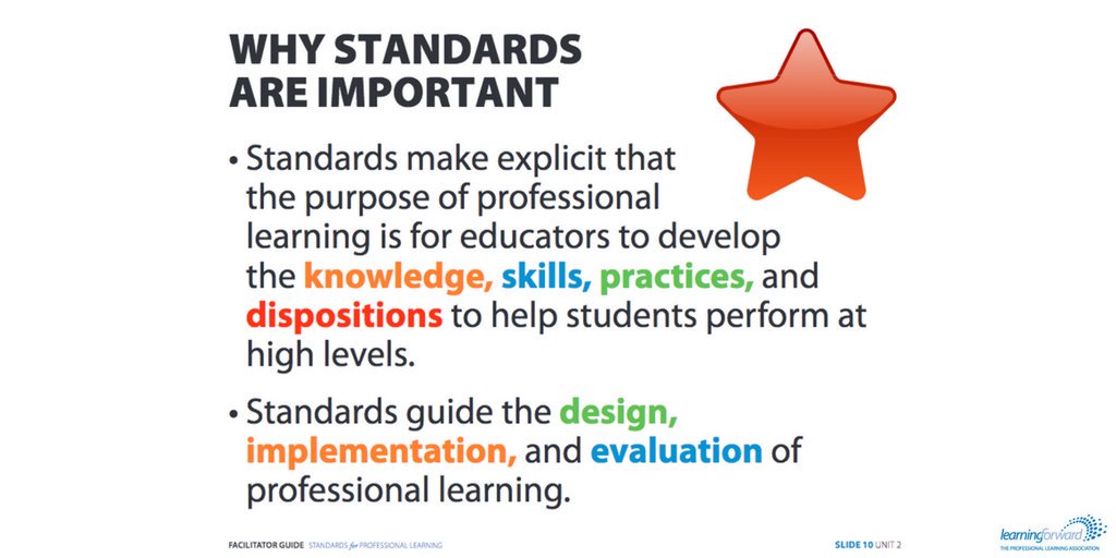 LearningForward's tweet photo. The use of Standards for Professional Learning by school systems and educators indicates commitment to effective professional learning. https://t.co/ilQPKPmMfd #PLStandards https://t.co/8pJEbq2G5c