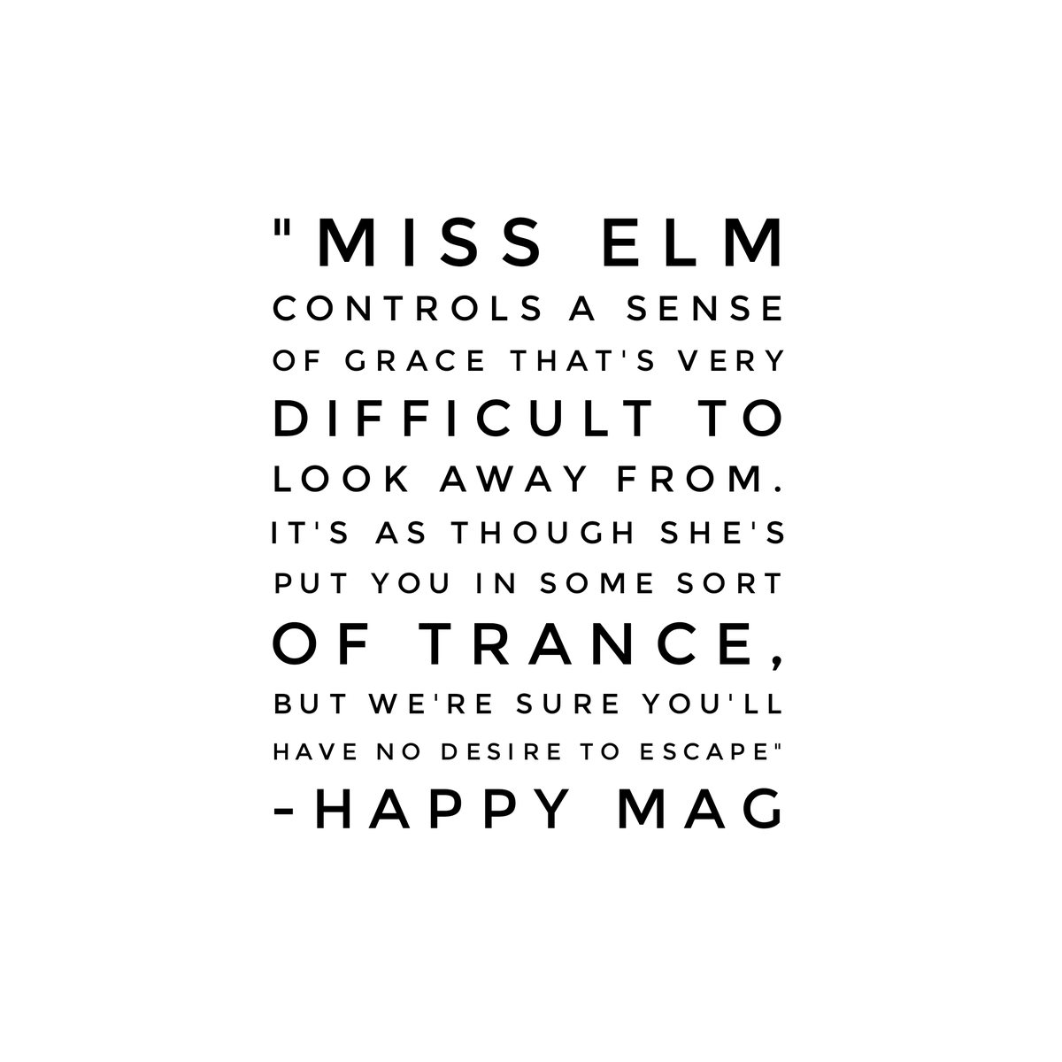 misselmmusic's tweet photo. Thanks @HappyMagTV for the review 💜💜🙏 https://t.co/3hFtUkbTYQ