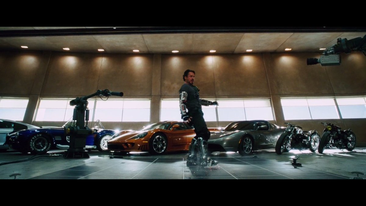 Eva Fox On Twitter Tesla Roadster In Tony Stark S Garage