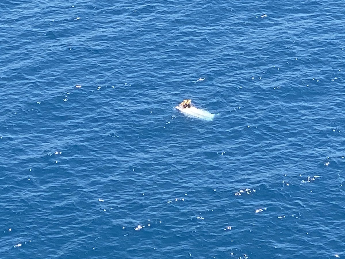 #FINAL: #Lifesaver23 has located two people wearing life jackets on their overturned boat. <a href="/bermisurfclub/">Bermagui Surf Club</a> IRB directed to the scene to collect them. 

Life jackets save lives!