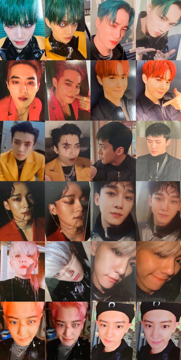 EXO & X-EXO OBSESSION photocards completed set ✨ 2 version each