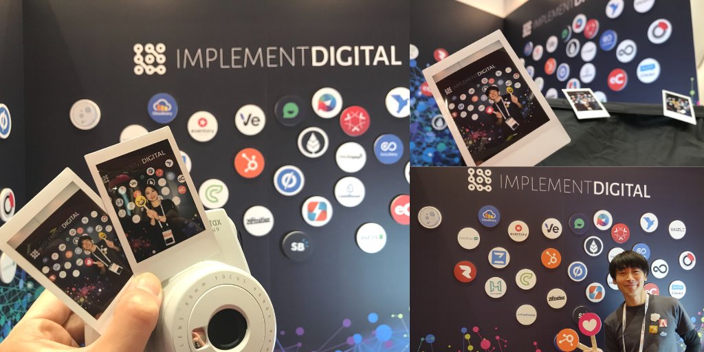 impl_d's tweet photo. アドテック東京2日目スタートしました。Implement Digital のブースでは、チェキの撮影、プレゼントをしています。ぜひお立ち寄りください。

#adtechtokyo #implementdigital https://t.co/kP05iMqY4G