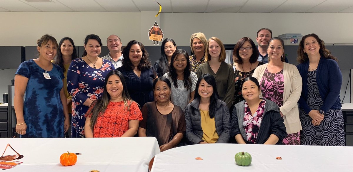 PWComplex's tweet photo. No better way to begin Thanksgiving weekend than a pot luck at the Leeward District Annex with the SSC and EL Teams! #FeastingWithFriends #HI4PublicEd https://t.co/X1vdzYbq7n