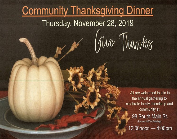 All are welcome 🦃