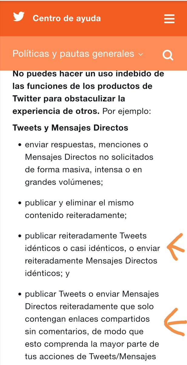 ElDesertFox's tweet photo. A ver como nadie lee les voy a poner las razones en las reglas de Twitter para que les considere bots.
Pueden revisar aquí también, si quieren.
Esta clarito
#denothing 👌 https://t.co/0p63rmg584