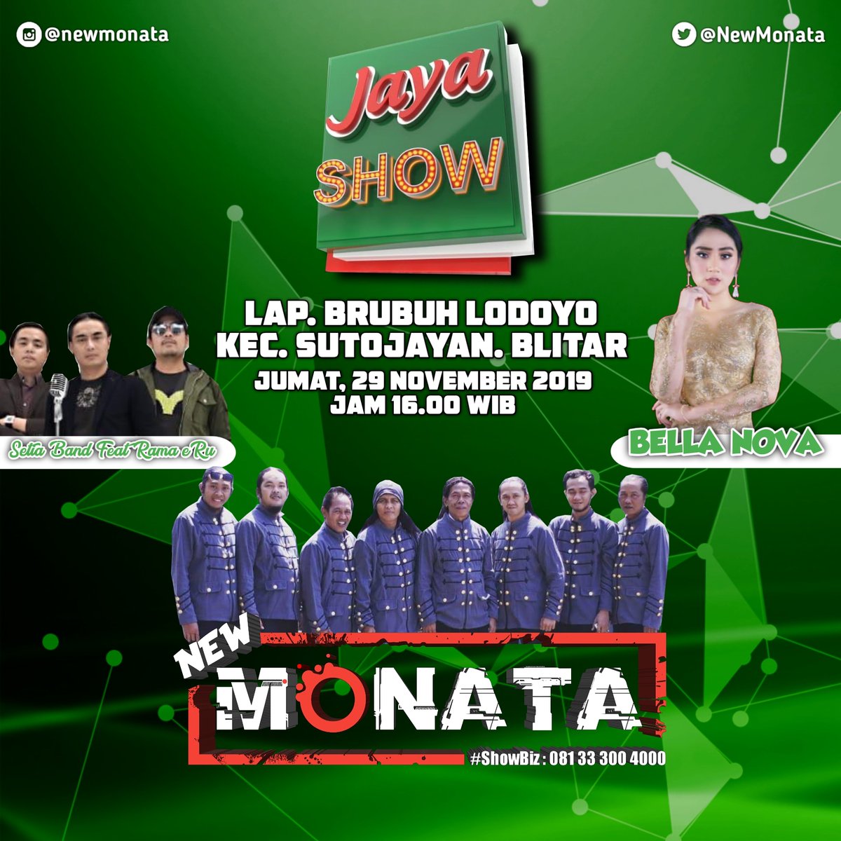 @NewMonata (@newmonata) on Twitter photo NANTIKAN KEHADIRAN KAMI BESOK DI LAP. BRUBUH - LODOYO - KEC.SUTOJAYAN - BLITAR. START 16:00WIB BERSAMA :
<a href="/setiaband_id/">SETIA BAND</a>
<a href="/newmonata/">@NewMonata</a>
<a href="/sodiq/">Sodiq</a>.pantura
<a href="/bellanova/">BELLANOVA</a>.site
<a href="/bellanova/">BELLANOVA</a>.96
@jayashowofficial
<a href="/wearemavens/">Mavens Consulting</a>
#SHOWBIZNEWMONATA:081333004000 NANTIKAN KEHADIRAN KAMI BESOK DI LAP. BRUBUH - LODOYO - KEC.SUTOJAYAN - BLITAR. START 16:00WIB BERSAMA :
<a href="/setiaband_id/">SETIA BAND</a>
<a href="/newmonata/">@NewMonata</a>
<a href="/sodiq/">Sodiq</a>.pantura
<a href="/bellanova/">BELLANOVA</a>.site
<a href="/bellanova/">BELLANOVA</a>.96
@jayashowofficial
<a href="/wearemavens/">Mavens Consulting</a>
#SHOWBIZNEWMONATA:081333004000