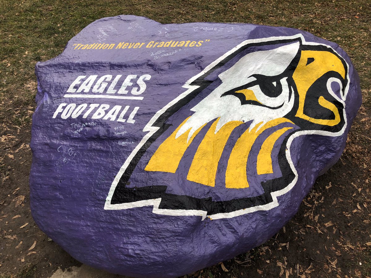 Thanks to the Flaherty Family for restoring our Rock Today! Avon has so many great families that take pride in our school and community! We are Thankful for all our awesome families! #avonproud