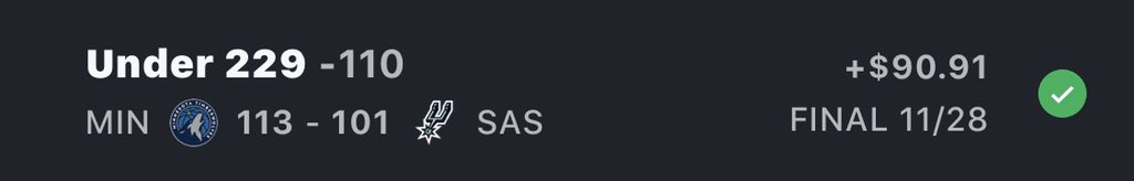 jmxpix's tweet photo. 📝

MIN @ SAS u229 💵

Quality, not quantity.

#NBA is tracking nicely and #CBB only a few days away... 

But it’s still way too quiet out here... 💤 

Is it cos I’m not throwing UNITS and MAX’s around? 💣 💣 💣 ? Is that how it’s done?

RTs and Favs welcome 🙏🏼 https://t.co/7D9G2sIcGK