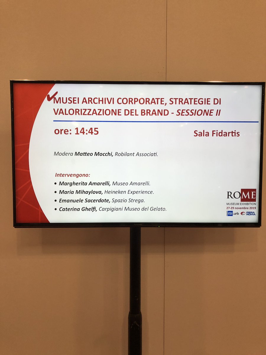 Robilant's tweet image. Tutto pronto a @rome_museum per il seminario sul #brandheritage con @MatteoMocchi. L’ingresso per i visitatori è gratuito previa registrazione sul sito della manifestazione.
