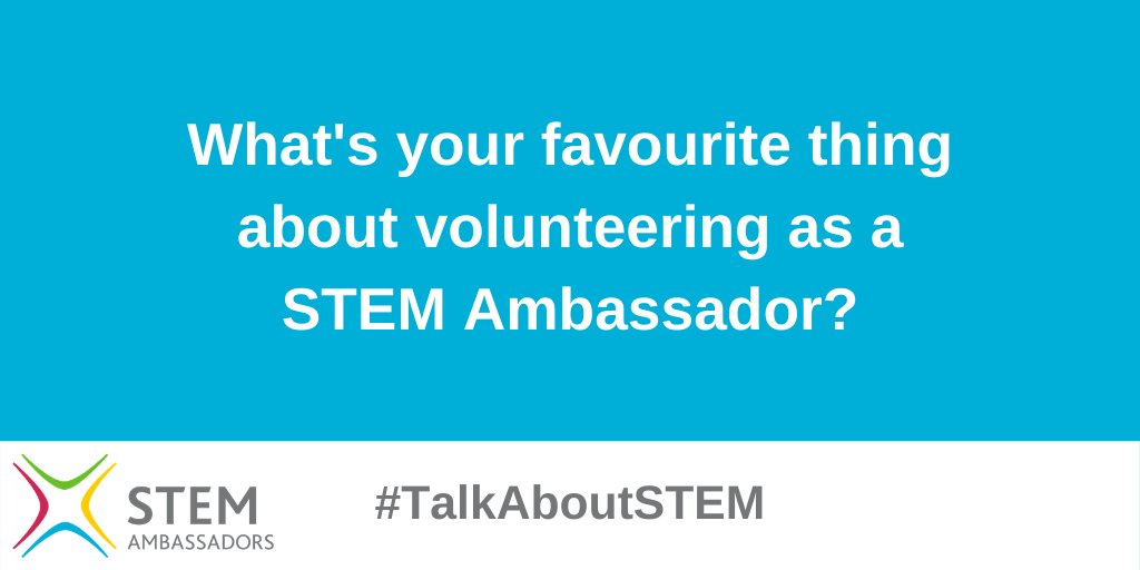 STEMLearningUK's tweet photo. With just a week to go until #VolunteersDay, we're looking to showcase the amazing work that our STEM Ambassadors do! Get involved by sharing what your favourite part of being a STEM Ambassador is.
Tweet us your answer by using the hashtag #TalkAboutSTEM https://t.co/cljYcWH8CZ