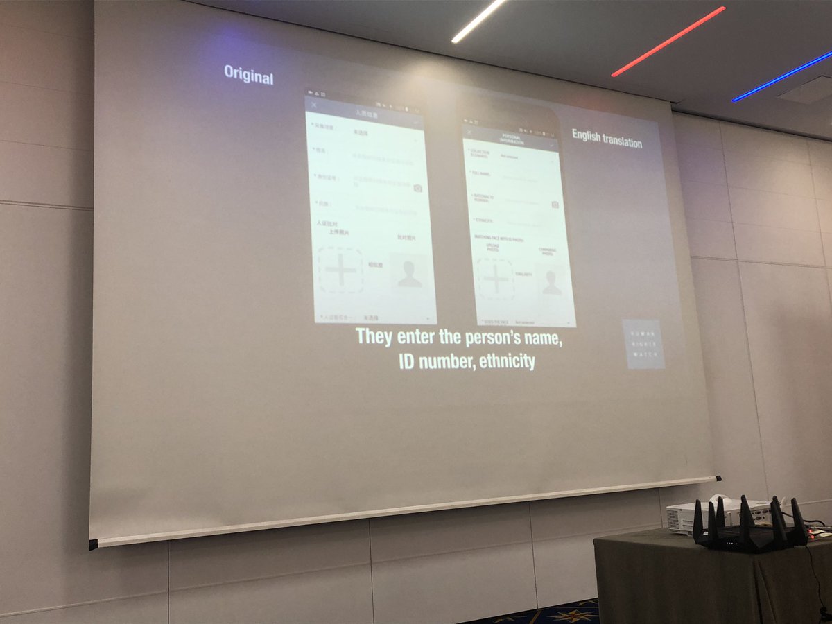 ddouhine's tweet image. Interesting talk by @7aSecurity about IJOP Chinese surveillance mobile app #deepsec