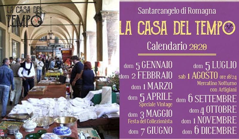 💥 Ultimo appuntamento dell'anno con La Casa del Tempo, mercato di antiquariato, brocantage, vintage: domenica 1 dicembre, in centro a Santarcangelo di Romagna
📌 Cogliamo l'occasione per ricordarvi le nuove date 2020
👉 Info su fiereantiquariato