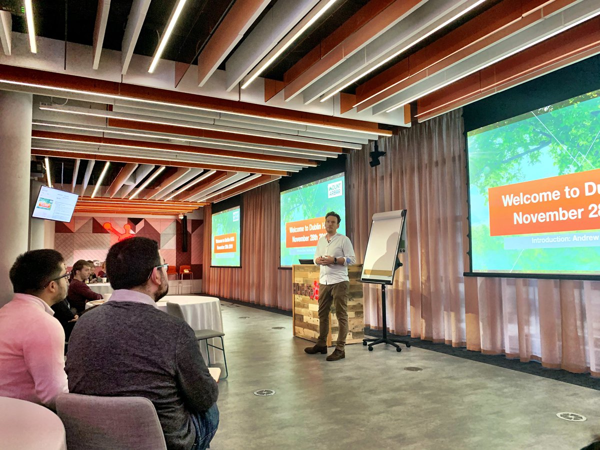 TheDublinHUG's tweet photo. Kicking off Dublin #HUG🤩 Great attendance, thanks everyone for coming🙌🏼 
#hubspotusergroups #learninbound #hubspot #inboundmarketing #inboundsales https://t.co/35X8wwyWGN