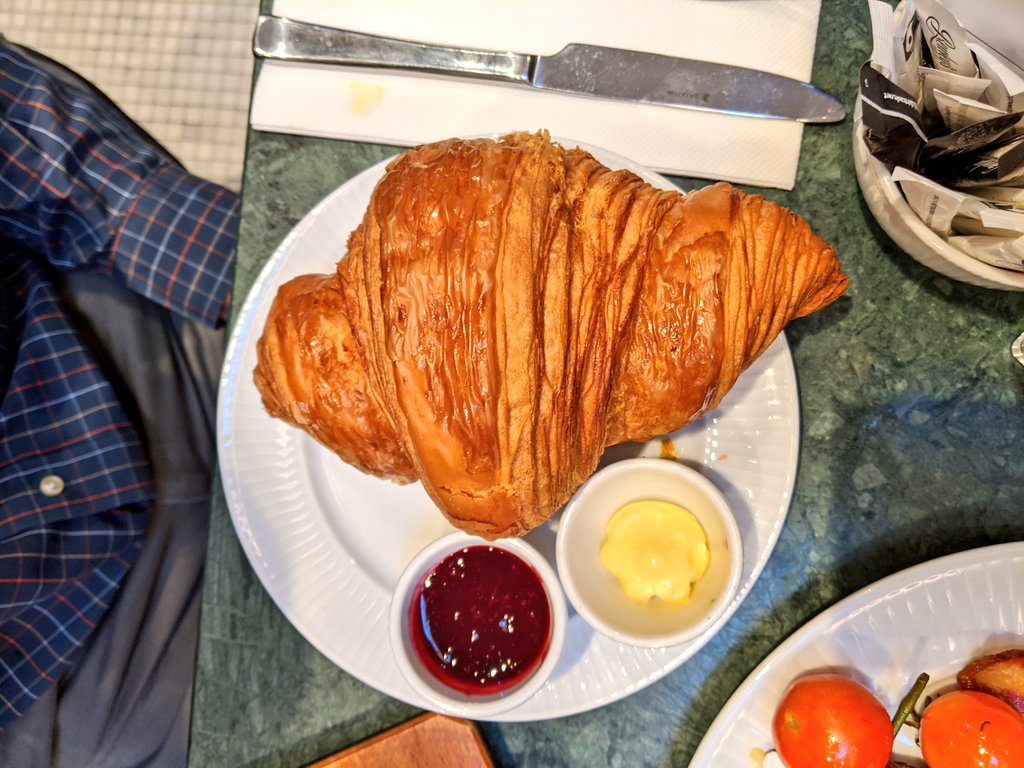 Just look at that flaky sourdough croissant!  @BewleysIreland – at  Bewley's Café & Tea Room