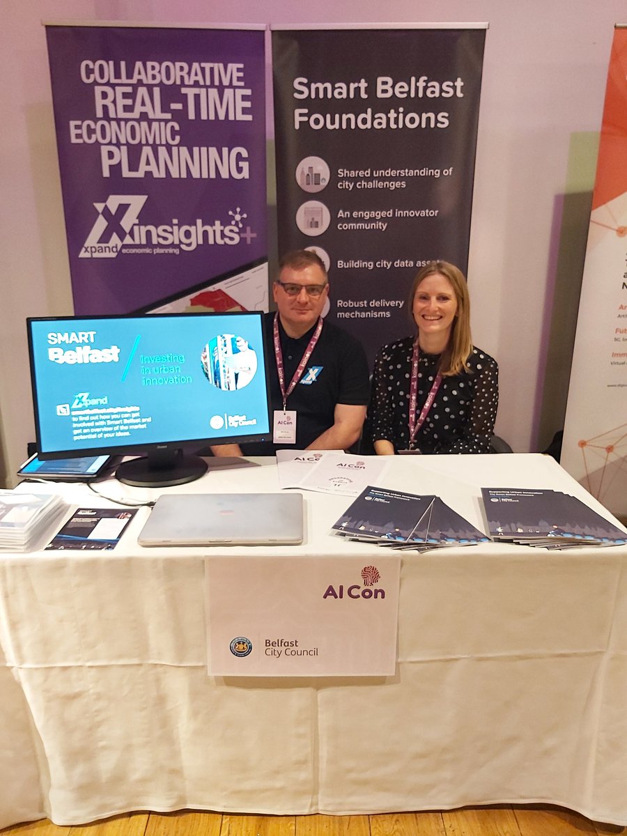 Delighted to be attending @AI_Con2019 If you want to find out about <a href="/belfastcc/">Belfast City Council</a> #SmartBelfast and the work we are doing with @xpandinsights call over to see us or sign up to xpandapp.com #Aicon2019
