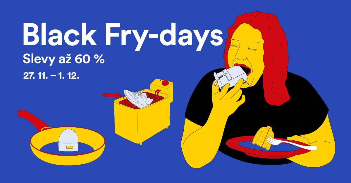 Freshlabels's tweet image. 🍟 Usmažili jsme pro vás nejlepší slevy v roce. V Black Fry-days máte na výběr z více jak 4900 lahůdek: kvalitního oblečení na zimu, bot, batohů nebo vánočních dárků objev.it/Cerstve-usmaze…