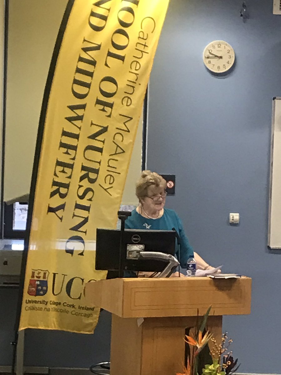 An exceptionally inspirational key note address by Prof Geraldine McCarthy this morning <a href="/uccnursmid/">UCC School of Nursing & Midwifery 🌈</a>  to open the 19th Annual School of Nursing and Midwifery Research Conference #uccnursmid25