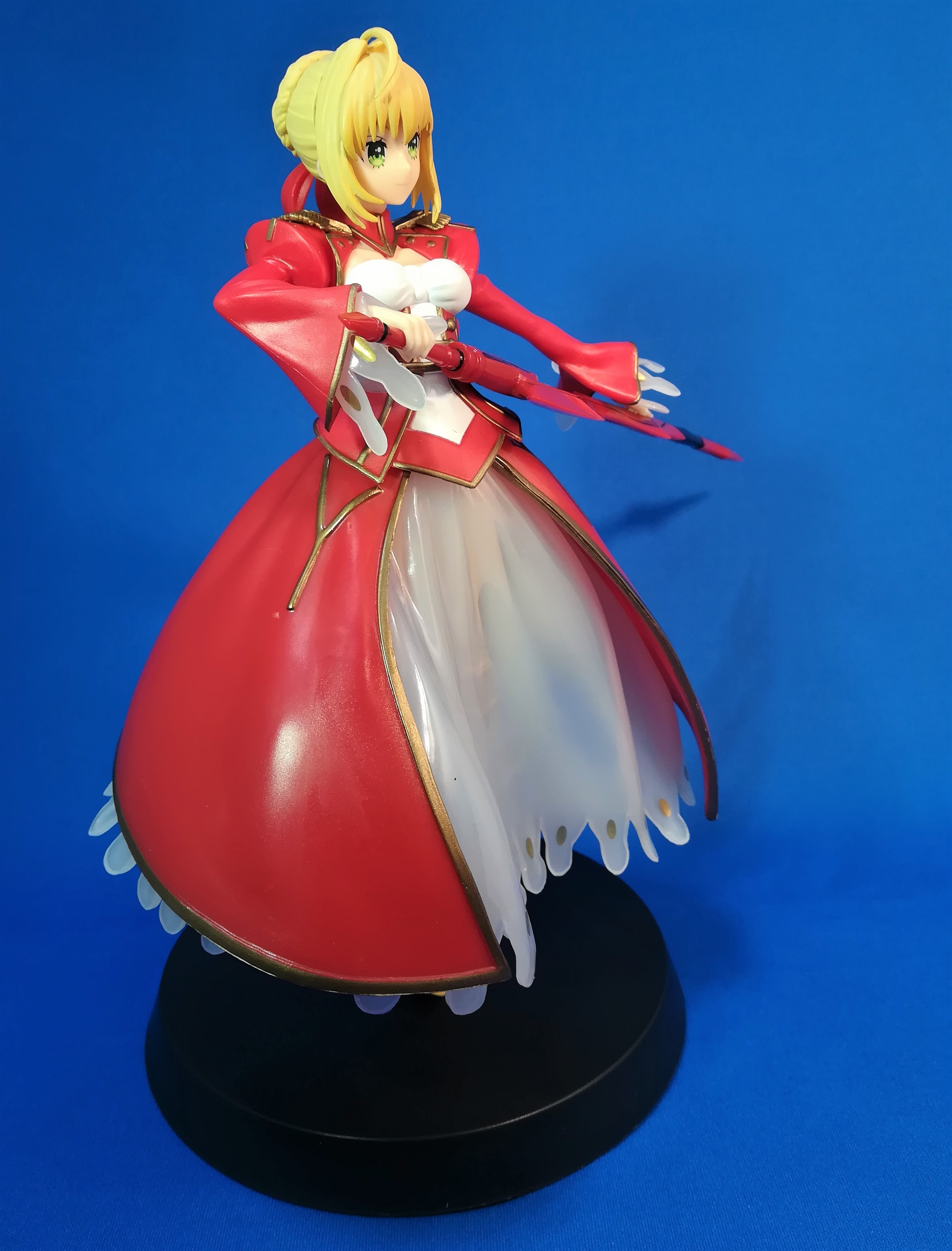 Namco松戸店 景品入荷情報 Fate Extra Last Encore スーパープレミアムフィギュア セイバー が本日入荷いたしました 赤セイバーがフィギュアになって登場です スカートの透け感は写真では表せない程綺麗 スカートが透けてます Fateextella