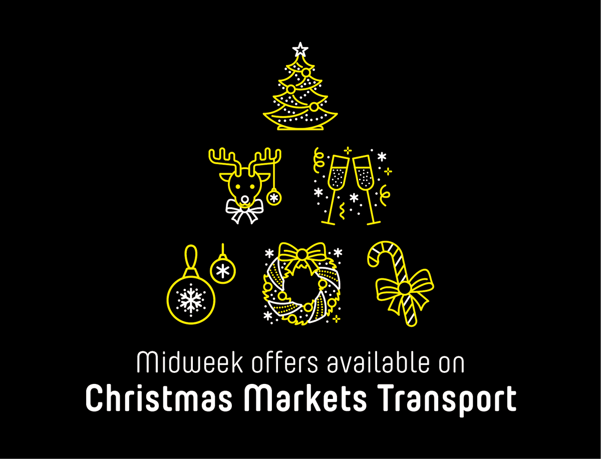 Did you know we offer special mid-week rates?! Got an office party to organise? Why not head to the Christmas Markets for some Festive Fun!