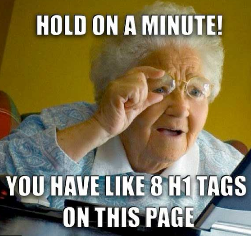 digitalsahil_'s tweet photo. Client reaction when you add H1 tags more than one 😆😆
#SEO #DigitalMarketing #webdesign #webdeveloper  #Headingtag #freelancer https://t.co/IPVkxjJ5co