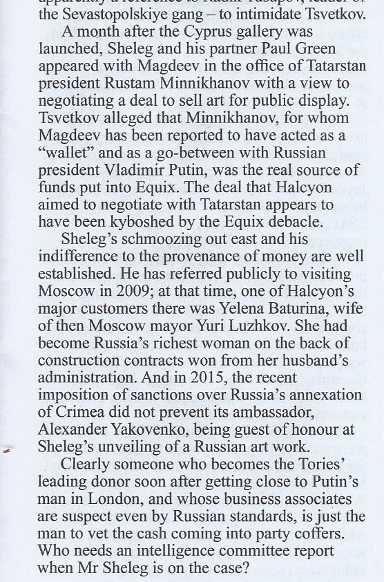 The curious case of Ehud "Udi" Shelag, the Tory party's Treasurer, & wealthy Russian Tory donorsvia  @PrivateEyeNews #RussiaReport  #GE2019  @LBC  #PoliticsLive  #newsnight  #C4News