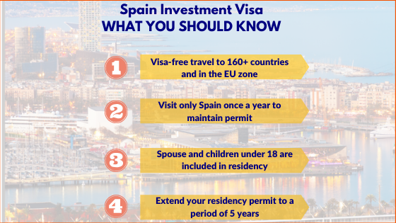 Sunset_Visa's tweet photo. The Spain Investment Visa is the perfect way for investors to move to Spain with their families. Here are a few things you should know about the Spain Investment Visa 

#Spainvisa #goldenvisa #immigration #Spainresidency #secondcitizenship https://t.co/BUUD2ElrIh