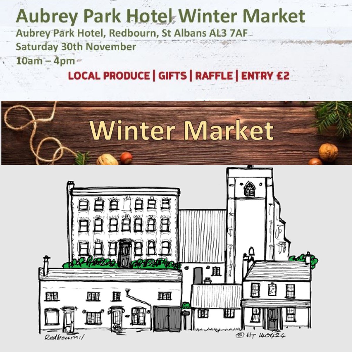 hillaryt29's tweet photo. Come and see me, chat about my drawings, find the place in your memories @Hospicstfrancis @AubreyParkHotel #wintermarket 30th November #redbourne #herts #art #senseofplace https://t.co/IsPCp5IH2i https://t.co/rMH6e5aQSe