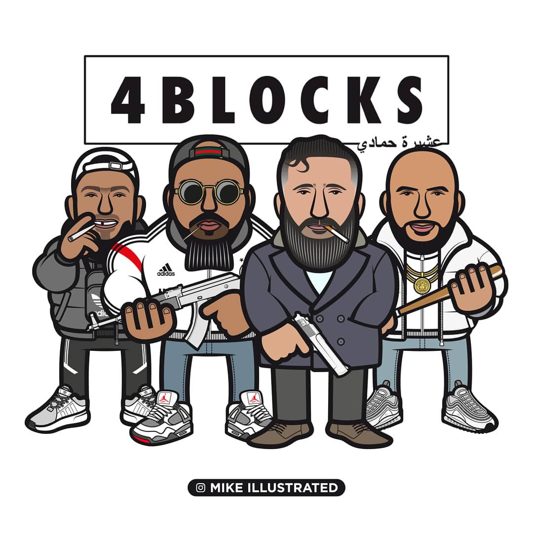 allesbackspin's tweet image. Heute kommt die neue Folge. Wie fandet ihr die dritte Staffel bisher? #4blocks (mike.illustrated 🎨)