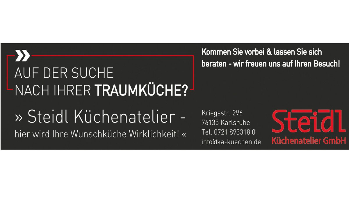 Im Steidl Küchenatelier werden Wunschküchen Wirklichkeit. #anzeige #steidl #steidlküchenatelier #küchen #traumküche #fächernews #karlsruhe
