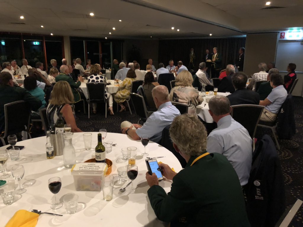 coxy_tim's tweet photo. Great turn out at Veterans Cricket Dinner for  2nd Veterans ODI Australia v England match in Lake Macquarie hearing some wonderful cricket stories @lakemac @CricketNSW @CtryCric_NSW @frankiewalsh89 https://t.co/HadyoI9Syd