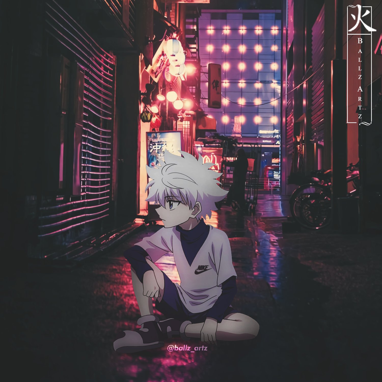 火 Ballz Artz Killua Killua Gon Hxh Hunterxhunter Anime Manga Aesthetic