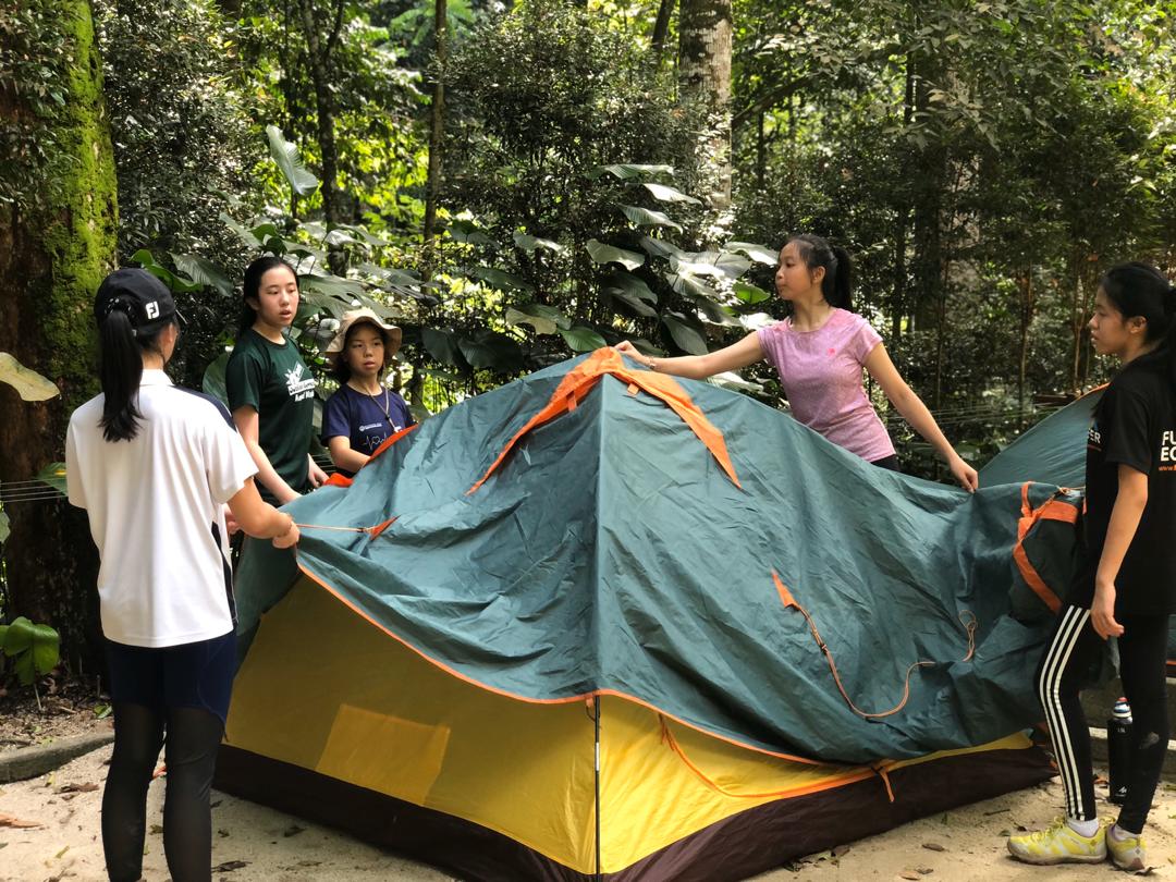 BSKL_IA's tweet photo. Our IA Bronze students are all setup in camp and are looking forward to a well earned night's rest. Early start planned for the morning! https://t.co/j1SndSaNbg