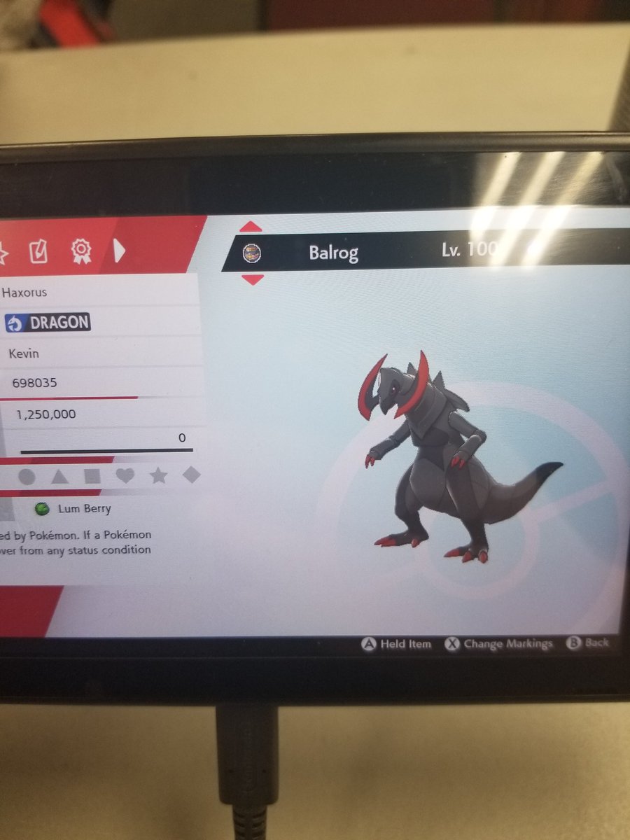 Finally got my first full odds shiny and it's a banger! This bois gonna be on one of my comp teams for sure. #Axew #Haxorus #shinypokemon #PokemonSwordShield