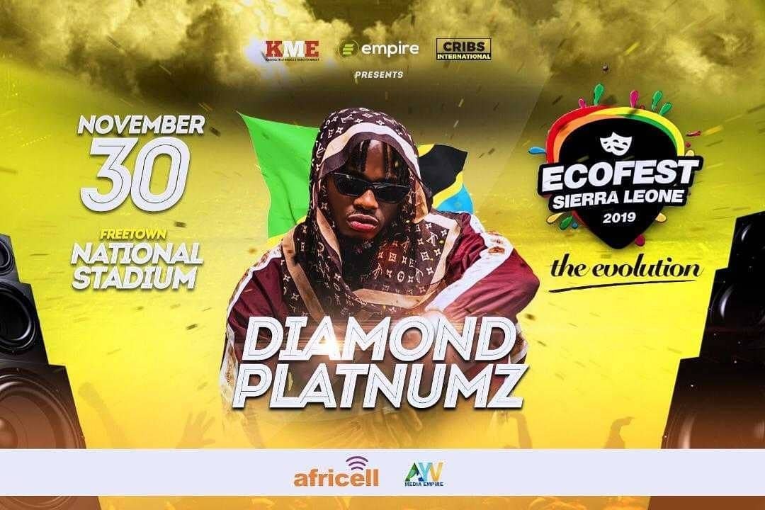 diamosbob's tweet photo. SIERA LEONE! Are You Ready to hear The #SOUND of @diamondplatnumz at FREE TOWN NATIONAL STADIUM this Saturday of Nov 30th
#SIMBAinSIERALEONE
#SIMBAinFREETOWN 
Cc @Sallam_SK https://t.co/vgTo8gnB0z https://t.co/awZLaFh5ig
