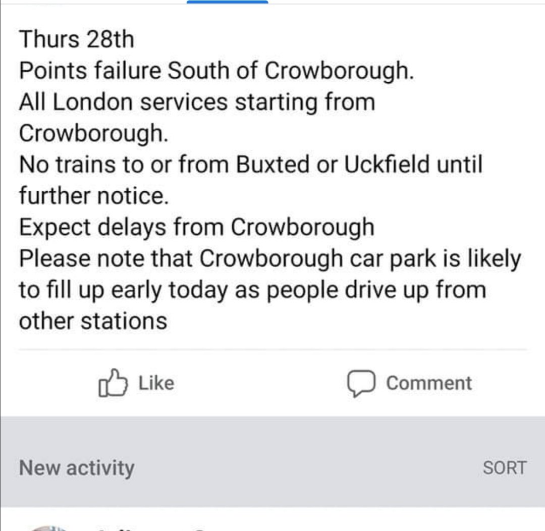FYI all #London #Commuters #Crowborough #Buxted #Uckfield