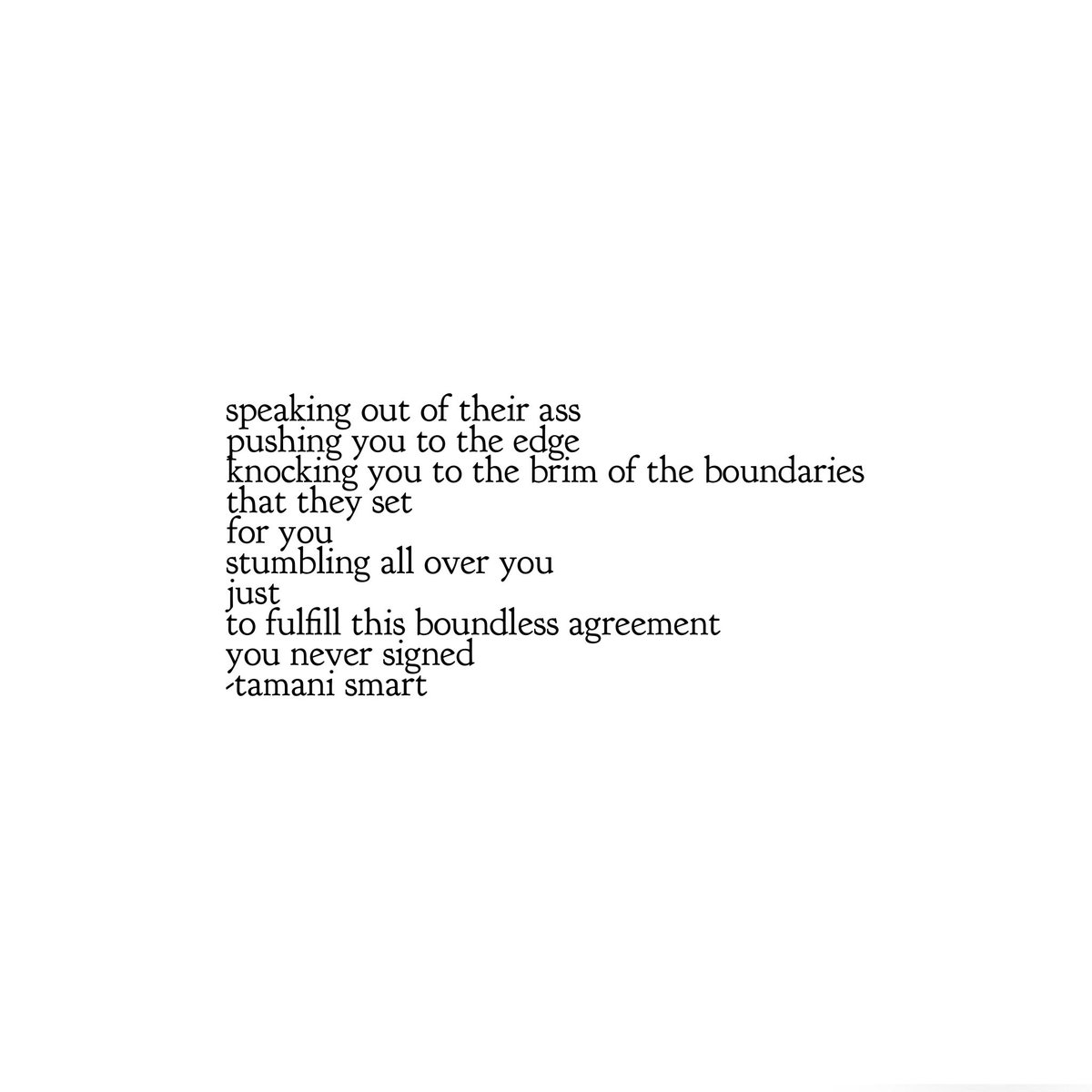 set your own boundaries