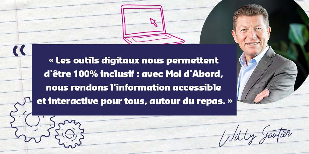 SodexoFrance's tweet image. Willy Gautier, Directeur Général #Santé Médico-Social chez Sodexo France, est présent aujourd’hui au 44e congrès de la @FEHAP où nos équipes sur place vous font découvrir nos dernières solutions #digitales. 📲